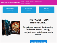 Tablet Screenshot of amazingromancebooks.com